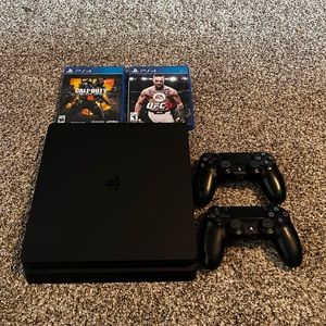 PS4 slim 1TB w/ 2 wireless controllers